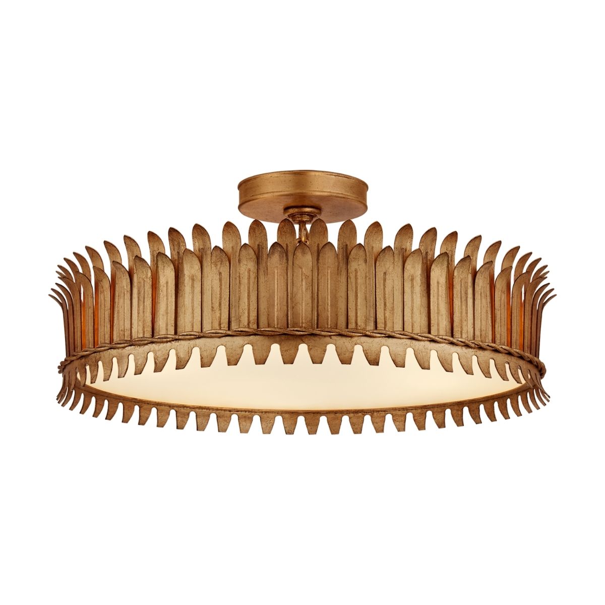 Comfort visivo, Leslie Semi Flush - Ferro dorato